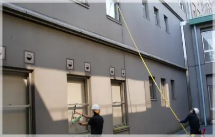 ガラスクリーニングの写真